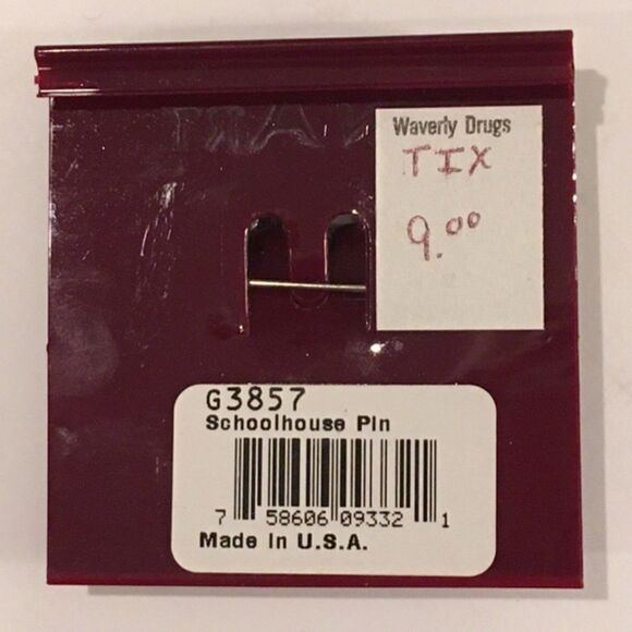 NEW Pin Brooch Pin Art Teddy Bear Trio & School House Lot of 2 Made in USA - Picture 5 of 6